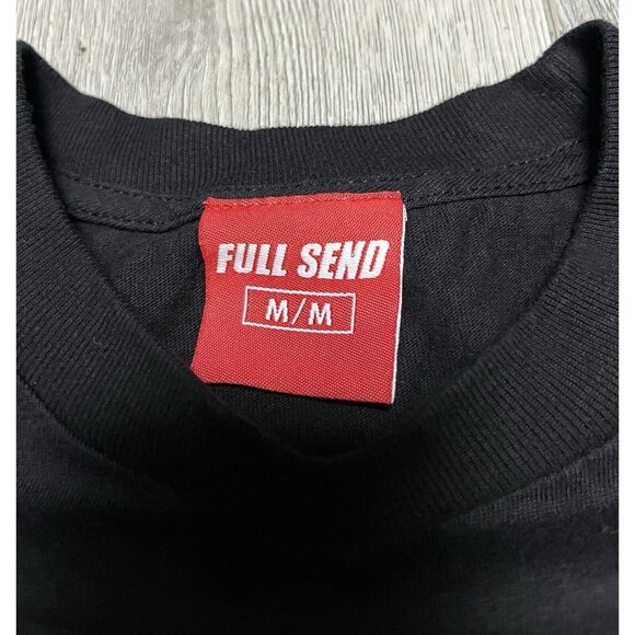 Full Send Black T-Shirt Corona Virus Men's Size Medium Nelk Boys - Picture 3 of 5